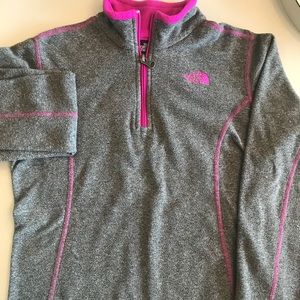 Youth North Face half zip pullover